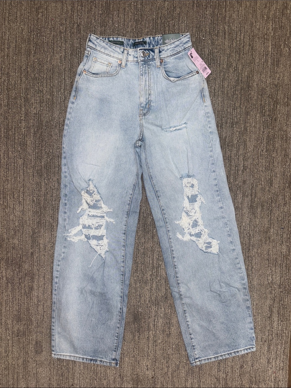 NWT Wild Fable light-wash Women's Highest Rise Baggy Jeans